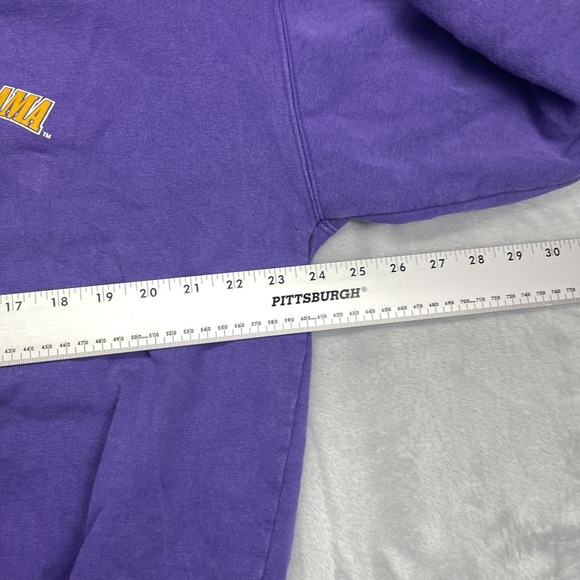 Vtg University of North Alabama Alumni Sweatshirt Mens Large Purple Long Sleeve - Picture 4 of 6